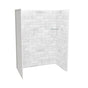 Maax - Utile 6036 Composite Direct-to-Stud Three-Piece Alcove Shower Wall Kit in Marble Carrara - Carrara