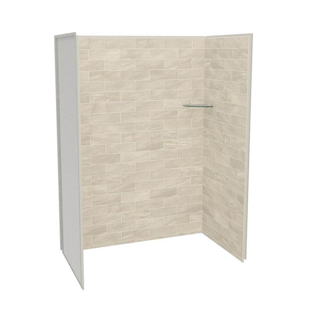 Maax - Utile 6036 Composite Direct-to-Stud Three-Piece Alcove Shower Wall Kit in Organik Loam - Loam
