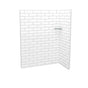 Maax - Utile 6036 Composite Direct-to-Stud Two-Piece Corner Shower Wall Kit in Metro Tux - Tux
