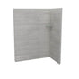 Maax - Utile 6036 Composite Direct-to-Stud Two-Piece Corner Shower Wall Kit in Factory Rough Vapor - Vapor