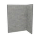 Maax - Utile 6036 Composite Direct-to-Stud Two-Piece Corner Shower Wall Kit in Organik Clay - Clay