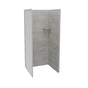 Maax - Utile 3636 Composite Direct-to-Stud Three-Piece Alcove Shower Wall Kit in Factory Rough Vapor - Vapor