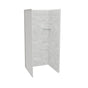 Maax - Utile 3636 Composite Direct-to-Stud Three-Piece Alcove Shower Wall Kit in Organik Permafrost - Permafrost