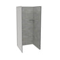 Maax - Utile 3636 Composite Direct-to-Stud Three-Piece Alcove Shower Wall Kit in Organik Clay - Clay