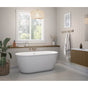 Maax - Golan 5829 AcrylX Freestanding Center Drain Bathtub in White with White Skirt - White