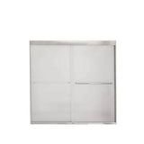 Kameleon 55-59 x 57 in. 6 mm Bypass Tub Door for Alcove Installation with Frosted glass in Chrome