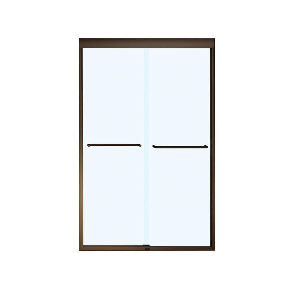 Kameleon 43-47 x 71 in. 6 mm Bypass Shower Door for Alcove Installation with Clear glass in Dark Bronze