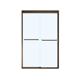 Kameleon 43-47 x 71 in. 6 mm Bypass Shower Door for Alcove Installation with Clear glass in Dark Bronze