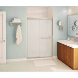 Maax - Kameleon 43-47 x 71 in. 6 mm Bypass Shower Door for Alcove Installation with Frosted glass in Chrome