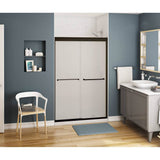 Maax - Kameleon 43-47 x 71 in. 6 mm Bypass Shower Door for Alcove Installation with Frosted glass in Dark Bronze