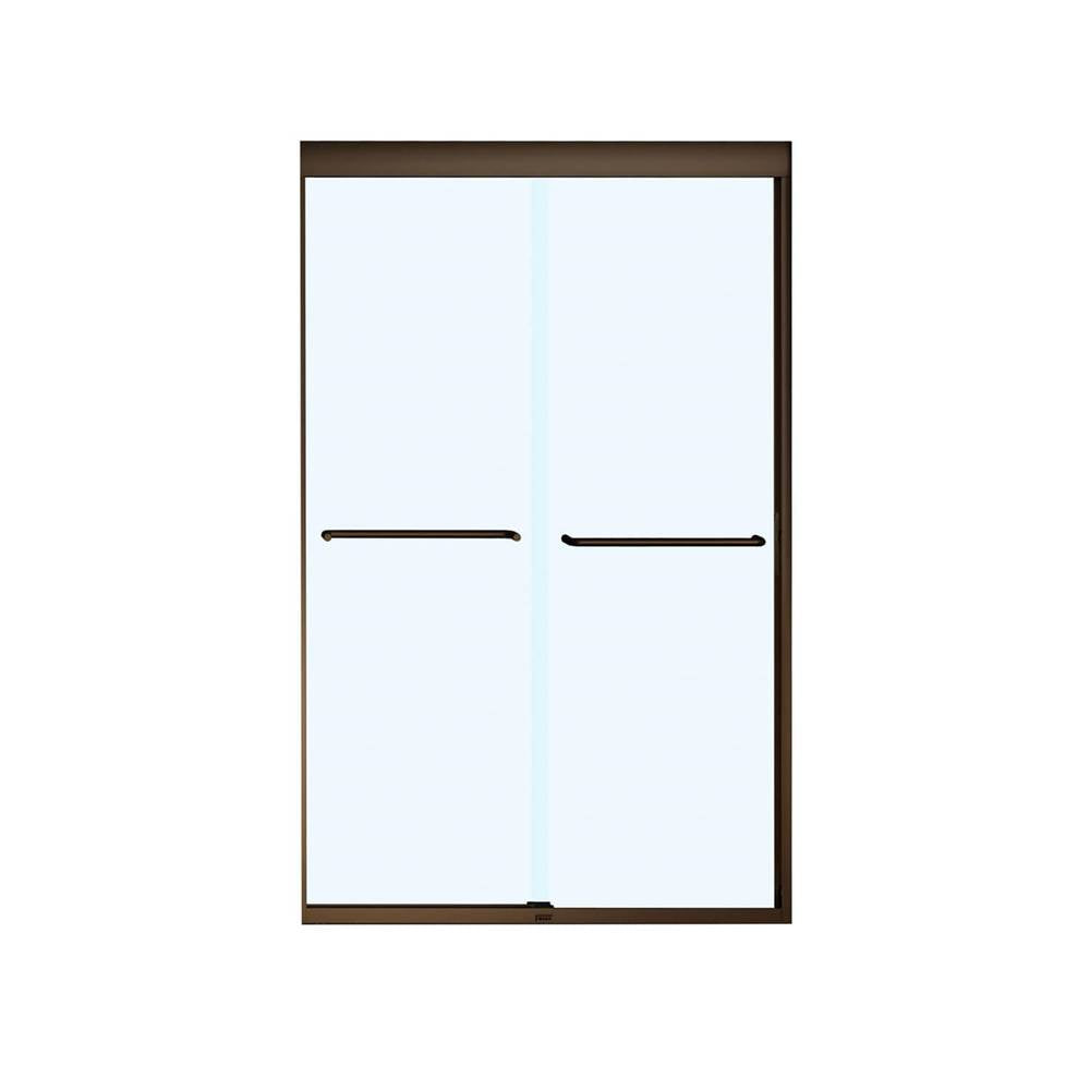 Kameleon 43-47 x 71 in. 8 mm Bypass Shower Door for Alcove Installation with Clear glass in Dark Bronze