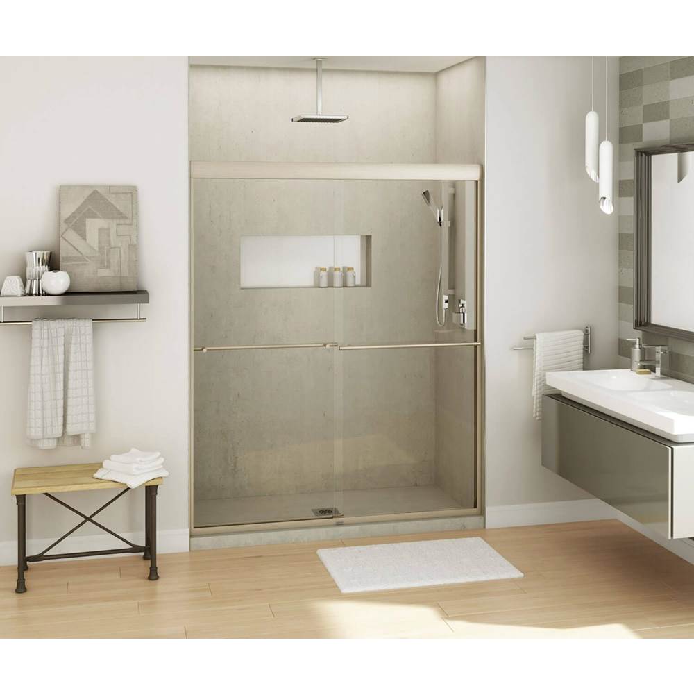 Kameleon 55-59 x 71 in. 8 mm Bypass Shower Door for Alcove Installation with Clear glass in Brushed Nickel