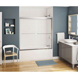 Maax - Kameleon SC 55-59 x 57 in. 6 mm Bypass Tub Door for Alcove Installation with Clear glass in Chrome