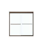 Kameleon SC 55-59 x 57 in. 6 mm Bypass Tub Door for Alcove Installation with Clear glass in Dark Bronze