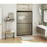 Kameleon SC 43-47 x 71 in. 6 mm Bypass Shower Door for Alcove Installation with Clear glass in Dark Bronze