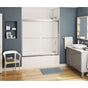 Maax - Kameleon SC 55-59 x 57 in. 8 mm Bypass Tub Door for Alcove Installation with Clear glass in Chrome