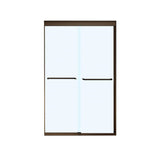 Kameleon SC 43-47 x 71 in. 8 mm Bypass Shower Door for Alcove Installation with Clear glass in Dark Bronze