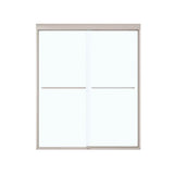 Kameleon SC 55-59 x 71 in. 8 mm Bypass Shower Door for Alcove Installation with Clear glass in Brushed Nickel