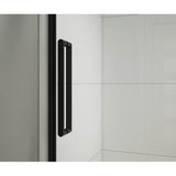 Halo Pro 48 x 32 x 78 3/4 in. 8mm Sliding Shower Door for Corner Installation with Clear glass in Matte Black