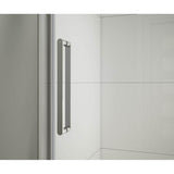 Halo Pro 60 x 36 x 78 3/4 in. 8mm Sliding Shower Door for Corner Installation with Clear glass in Chrome