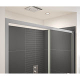 Connect Pro 43.5-45 x 76 in. 6mm Sliding Shower Door for Alcove Installation with Clear glass in Chrome
