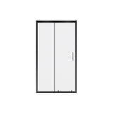 Connect Pro 43.5-45 x 76 in. 6mm Sliding Shower Door for Alcove Installation with Clear glass in Matte Black