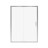 Connect Pro 57-58.5 x 76 in. 6mm Sliding Shower Door for Alcove Installation with Clear glass in Chrome