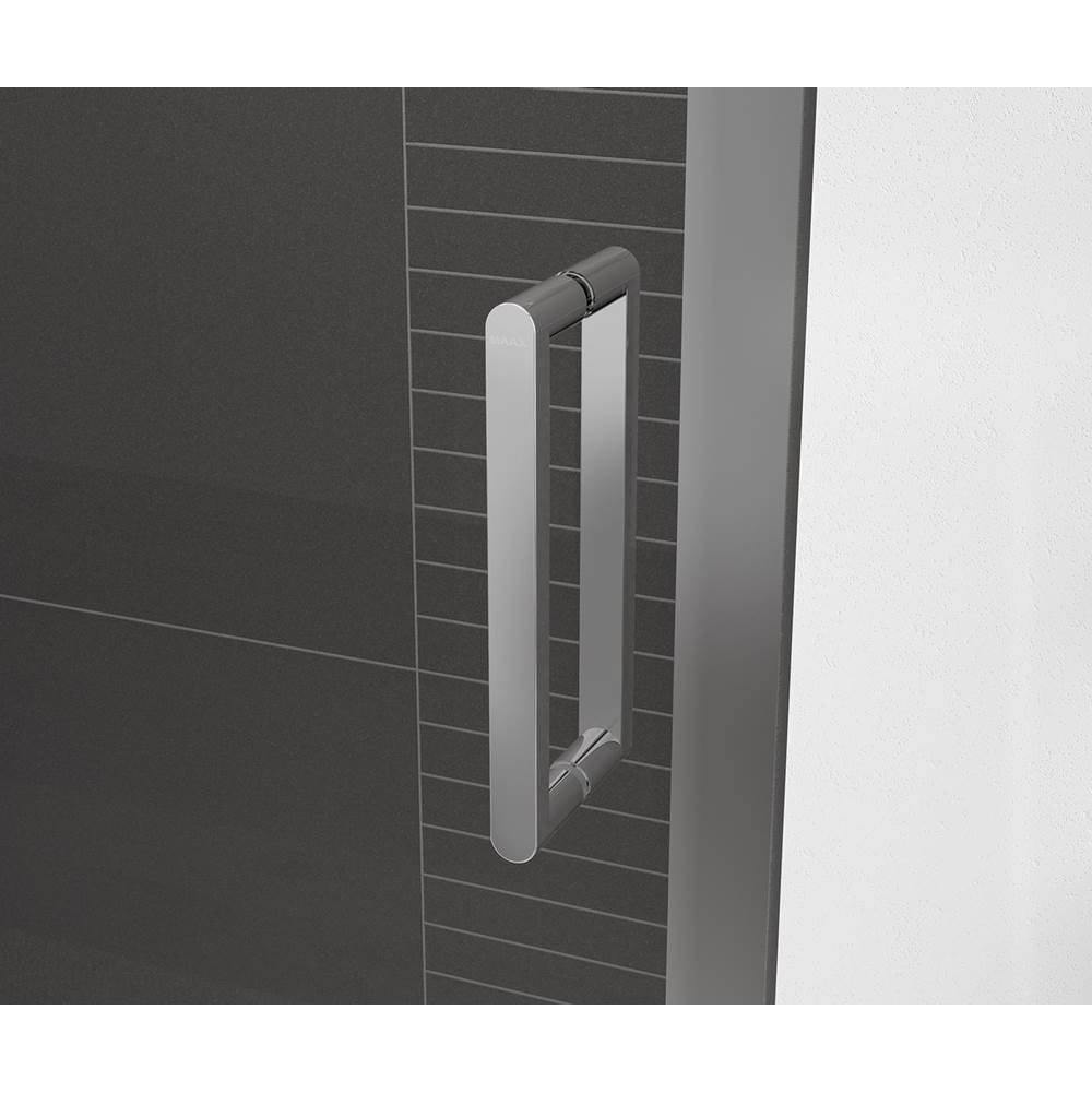 Connect Pro 57-58.5 x 76 in. 6mm Sliding Shower Door for Alcove Installation with Clear glass in Chrome