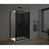 Maax - Connect Pro Return Panel for 32 in. Base with Clear glass in Matte Black