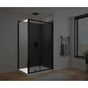 Maax - Connect Pro Return Panel for 32 in. Base with Clear glass in Matte Black