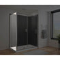 Maax - Connect Pro Return Panel for 36 in. Base with Clear glass in Chrome