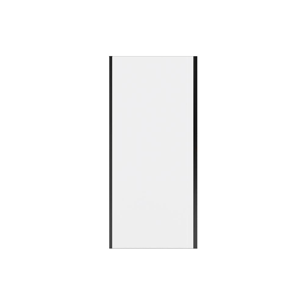 Connect Pro Return Panel for 36 in. Base with Clear glass in Matte Black