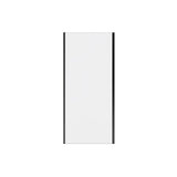 Connect Pro Return Panel for 36 in. Base with Clear glass in Matte Black