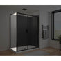 Maax - Connect Pro Return Panel for 36 in. Base with Clear glass in Matte Black