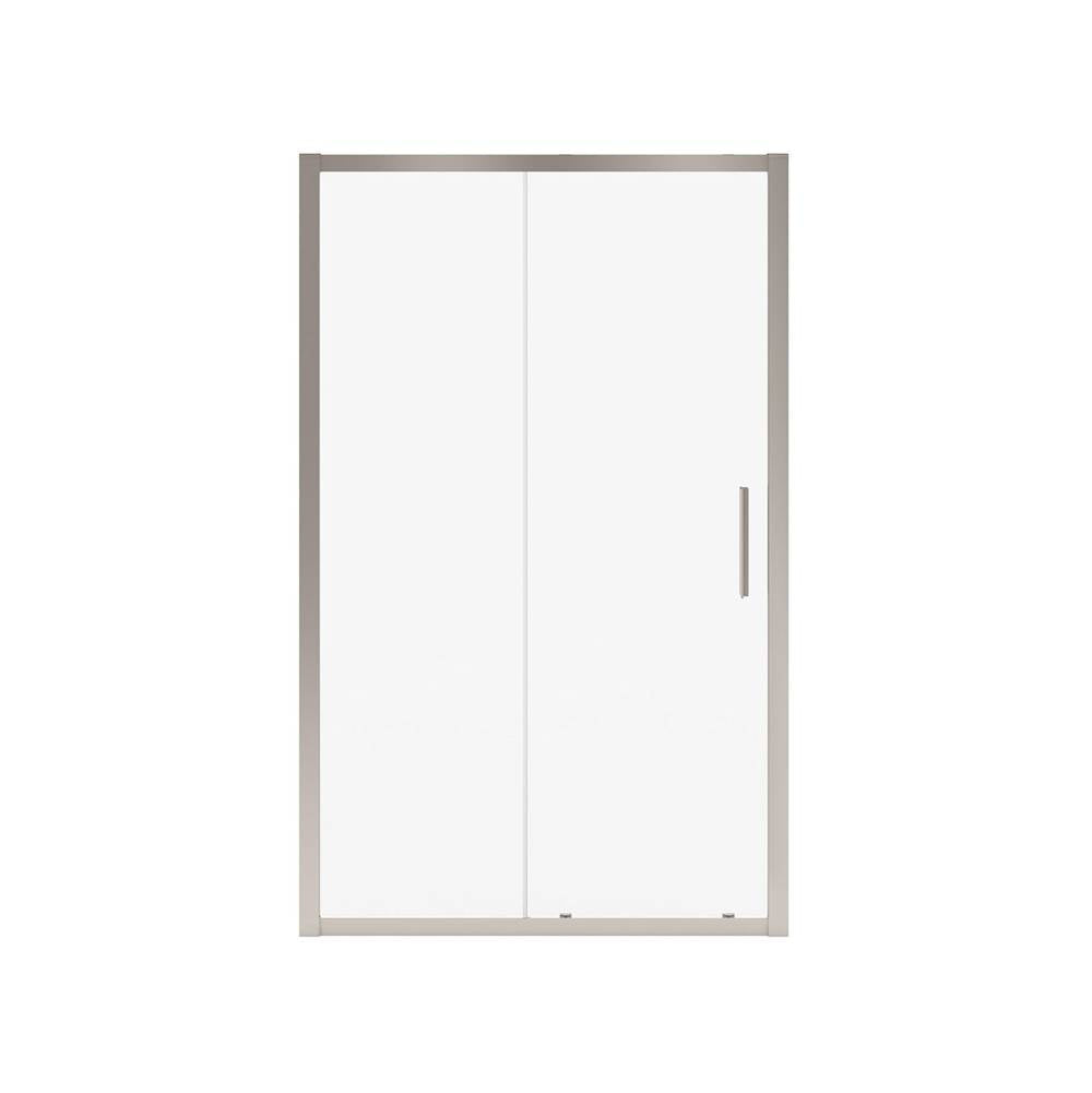 Connect 43.5-45 x 72 in. 6mm Sliding Shower Door for Alcove Installation with Clear glass in Brushed Nickel