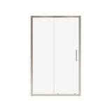 Connect 43.5-45 x 72 in. 6mm Sliding Shower Door for Alcove Installation with Clear glass in Brushed Nickel