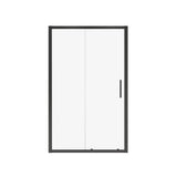 Connect 43.5-45 x 72 in. 6mm Sliding Shower Door for Alcove Installation with Clear glass in Matte Black