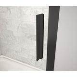 Connect 43.5-45 x 72 in. 6mm Sliding Shower Door for Alcove Installation with Clear glass in Matte Black