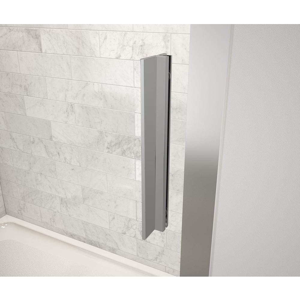 Connect 57-58.5 x 72 in. 6mm Sliding Shower Door for Alcove Installation with Clear glass in Chrome