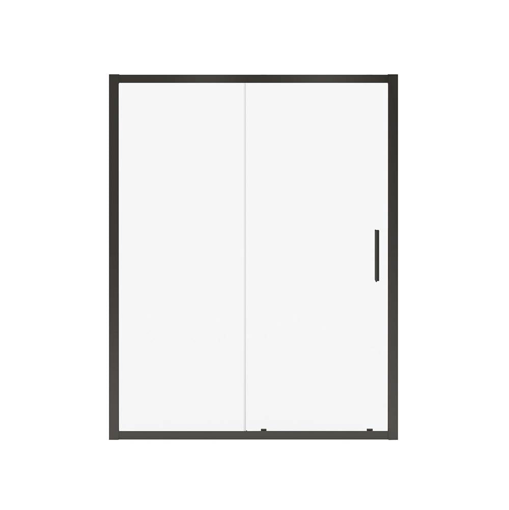 Connect 57-58.5 x 72 in. 6mm Sliding Shower Door for Alcove Installation with Clear glass in Matte Black