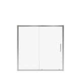 Connect 57-58.5 x 57 in. 6mm Sliding Tub Door for Alcove Installation with Clear glass in Chrome