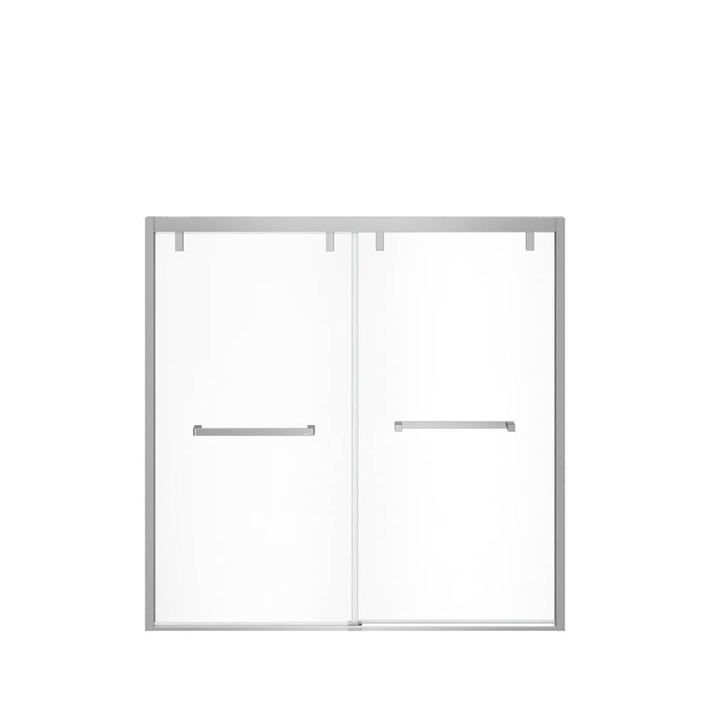Uptown 56-59 x 58 in. 8 mm Bypass Tub Door for Alcove Installation with Clear glass in Chrome