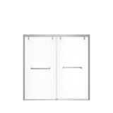 Uptown 56-59 x 58 in. 8 mm Bypass Tub Door for Alcove Installation with Clear glass in Chrome