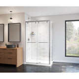 Uptown 44-47 x 76 in. 8 mm Bypass Shower Door for Alcove Installation with Clear glass in Chrome