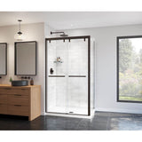 Uptown 44-47 x 76 in. 8 mm Bypass Shower Door for Alcove Installation with Clear glass in Dark Bronze