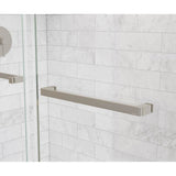 Uptown 44-47 x 76 in. 8 mm Bypass Shower Door for Alcove Installation with Clear glass in Brushed Nickel