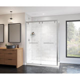 Uptown 56-59 x 76 in. 8 mm Bypass Shower Door for Alcove Installation with Clear glass in Chrome