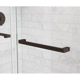 Uptown 56-59 x 76 in. 8 mm Bypass Shower Door for Alcove Installation with Clear glass in Dark Bronze