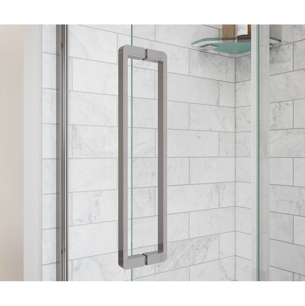 Uptown 44-47 x 76 in. 8 mm Sliding Shower Door for Alcove Installation with Clear glass in Chrome