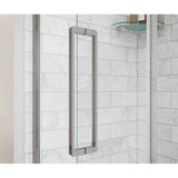 Uptown 44-47 x 76 in. 8 mm Sliding Shower Door for Alcove Installation with Clear glass in Chrome